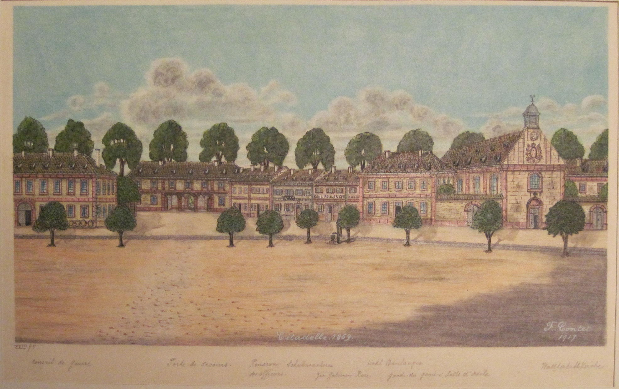 VUE DE STRASBOURG : CITADELLE EN 1869_0